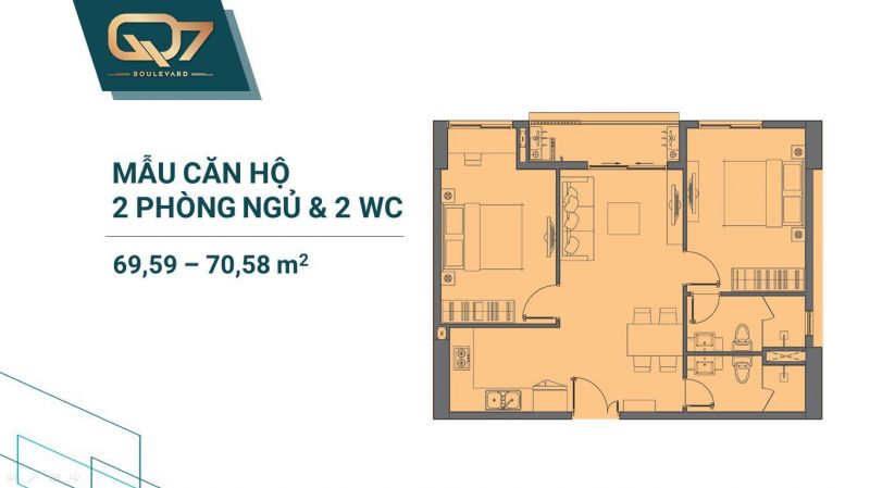 q7 boulevard 2PN 2WC 2