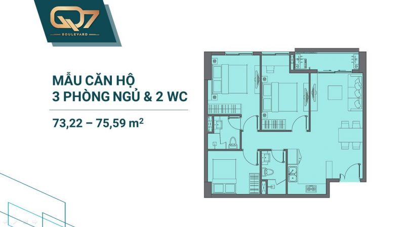 q7 boulevard 3PN 2WC
