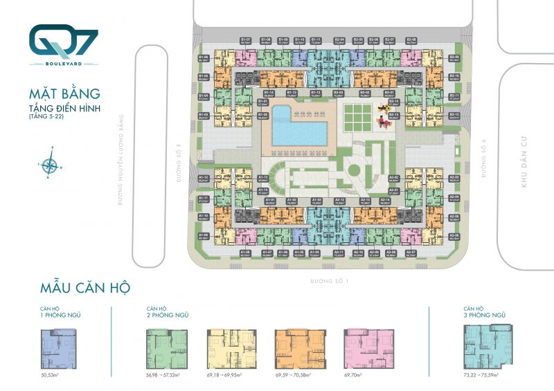 q7 boulevard tầng điển hình