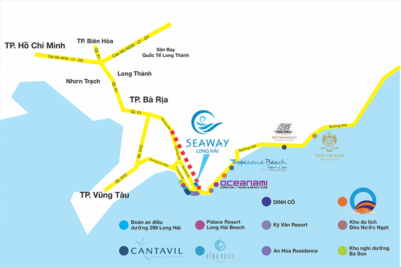 Seaway Long Hải vị trí