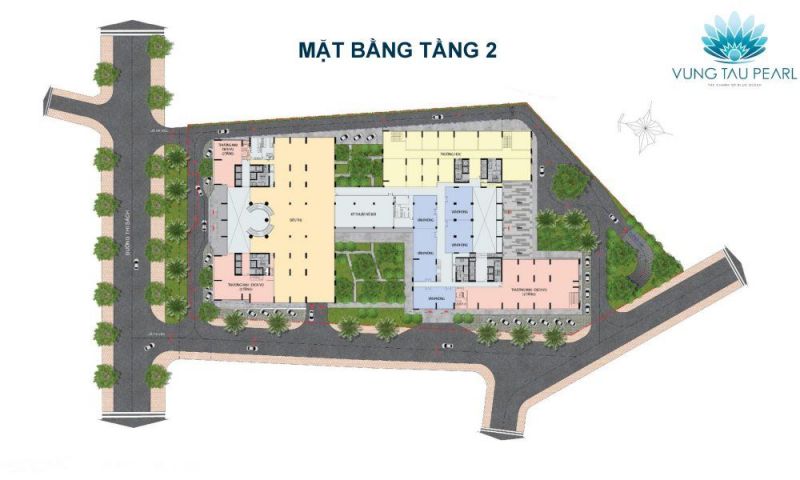 Vũng Tàu Pearl mặt bằng tầng 2